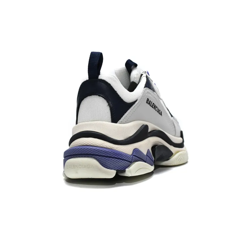 Balenciaga Triple S White Dark Blue 534217 W09E1 9000 