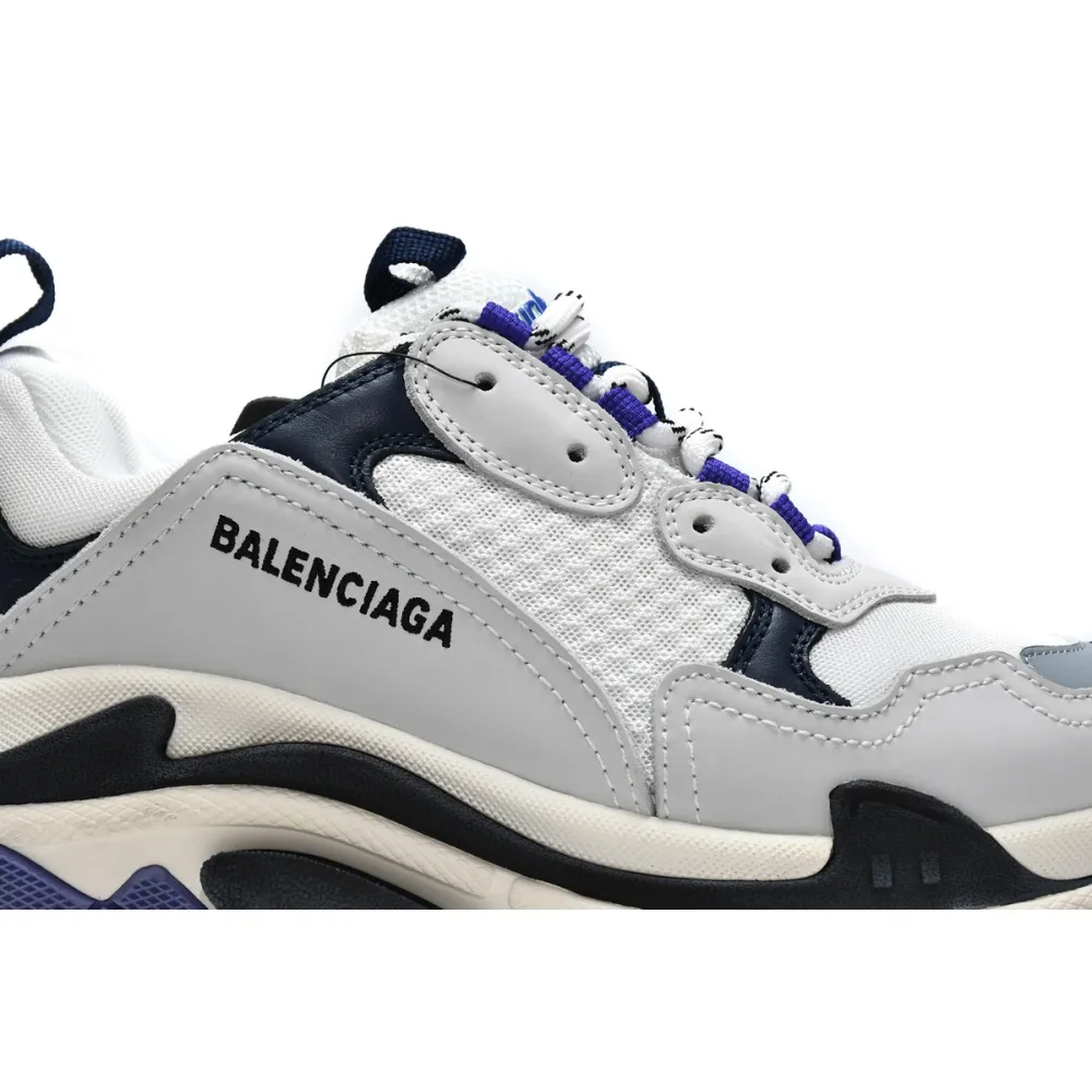 Balenciaga Triple S White Dark Blue 534217 W09E1 9000 