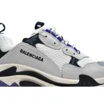 Balenciaga Triple S White Dark Blue 534217 W09E1 9000 