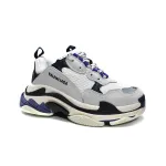 Balenciaga Triple S White Dark Blue 534217 W09E1 9000 