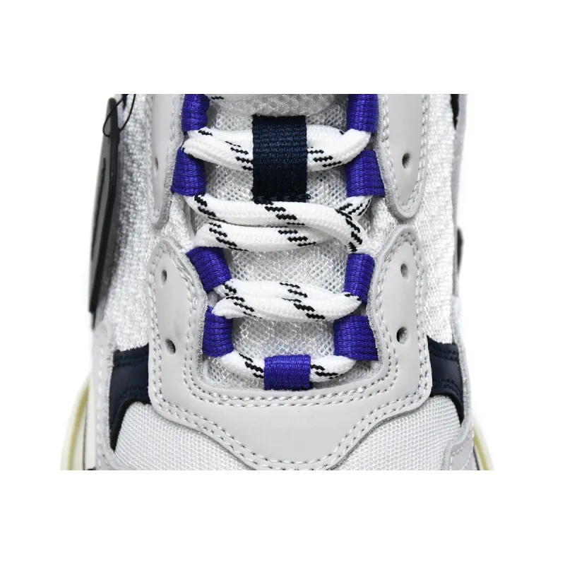 Balenciaga Triple S White Dark Blue 534217 W09E1 9000 