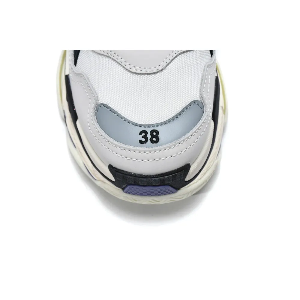 Balenciaga Triple S White Dark Blue 534217 W09E1 9000 