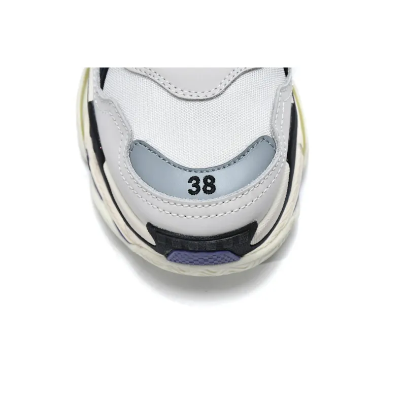 Balenciaga Triple S White Dark Blue 534217 W09E1 9000 
