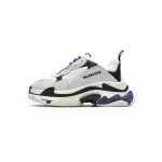 Balenciaga Triple S White Dark Blue 534217 W09E1 9000 