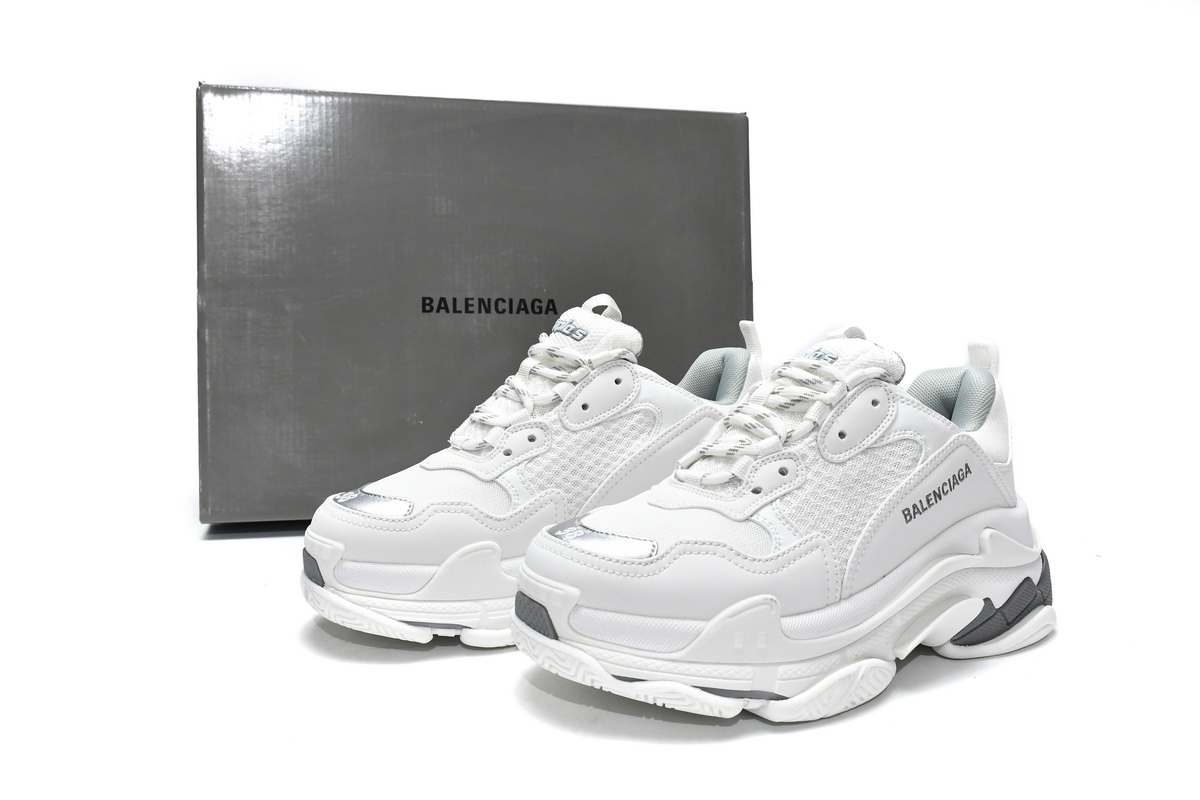 Ba*len*cia*ga triple s white grey (women