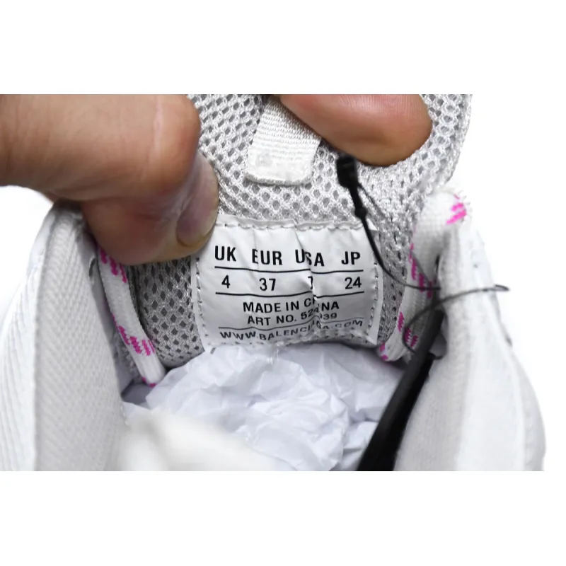 Balenciaga Triple S White Peach Red 536737 W2CA3 3890