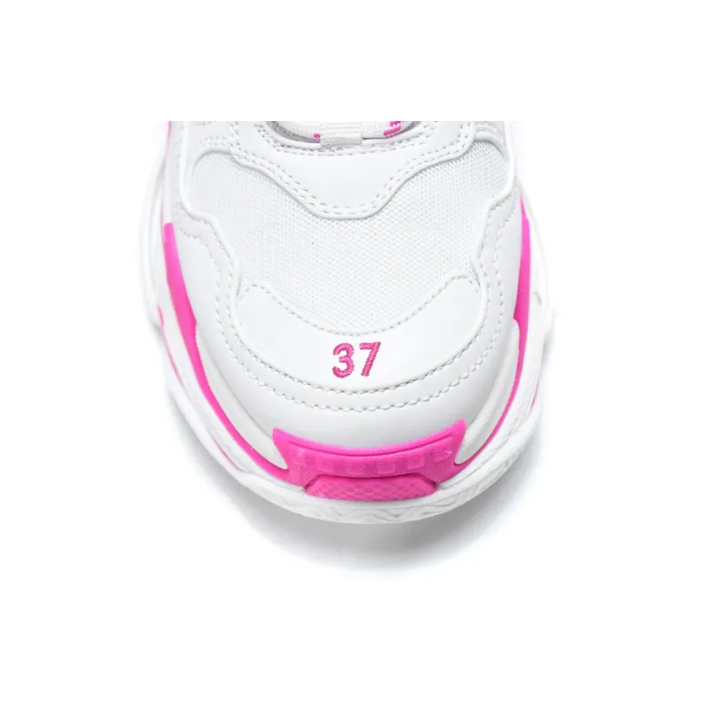 Balenciaga Triple S White Peach Red 536737 W2CA3 3890