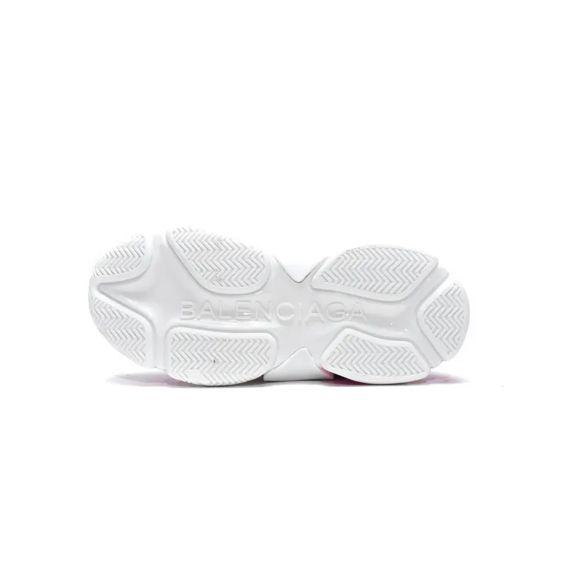 Balenciaga Triple S White Peach Red 536737 W2CA3 3890