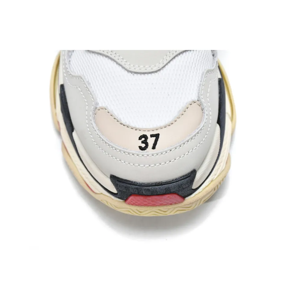 Balenciaga Triple S White Red (Women's) 524037 W09E1 9000