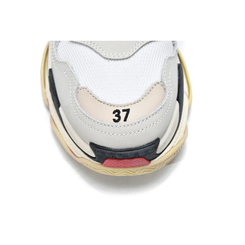 Balenciaga Triple S White Red (Women's) 524037 W09E1 9000