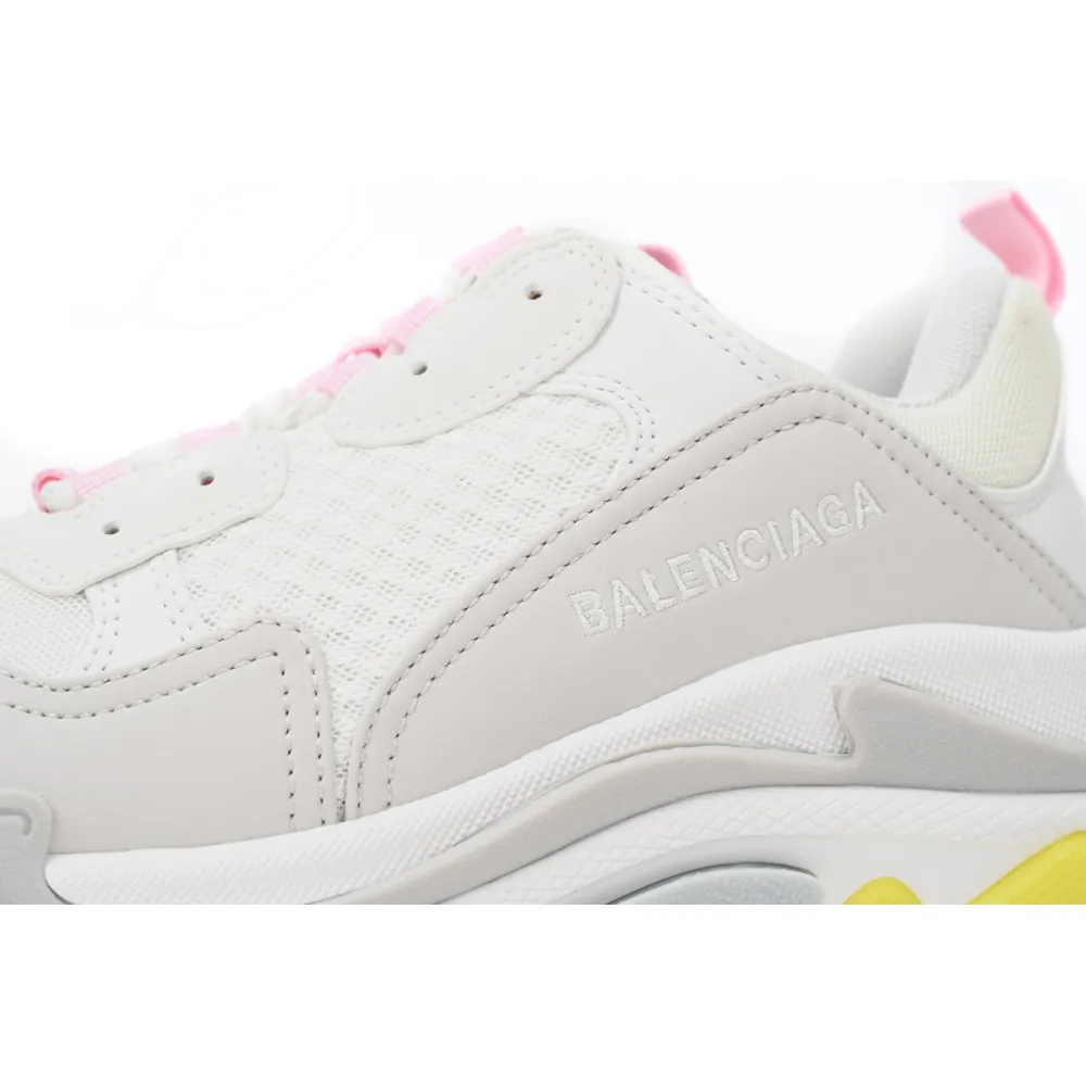 Balenciaga Triple S White Yellow (Women's)  524039 W2FW4 7541