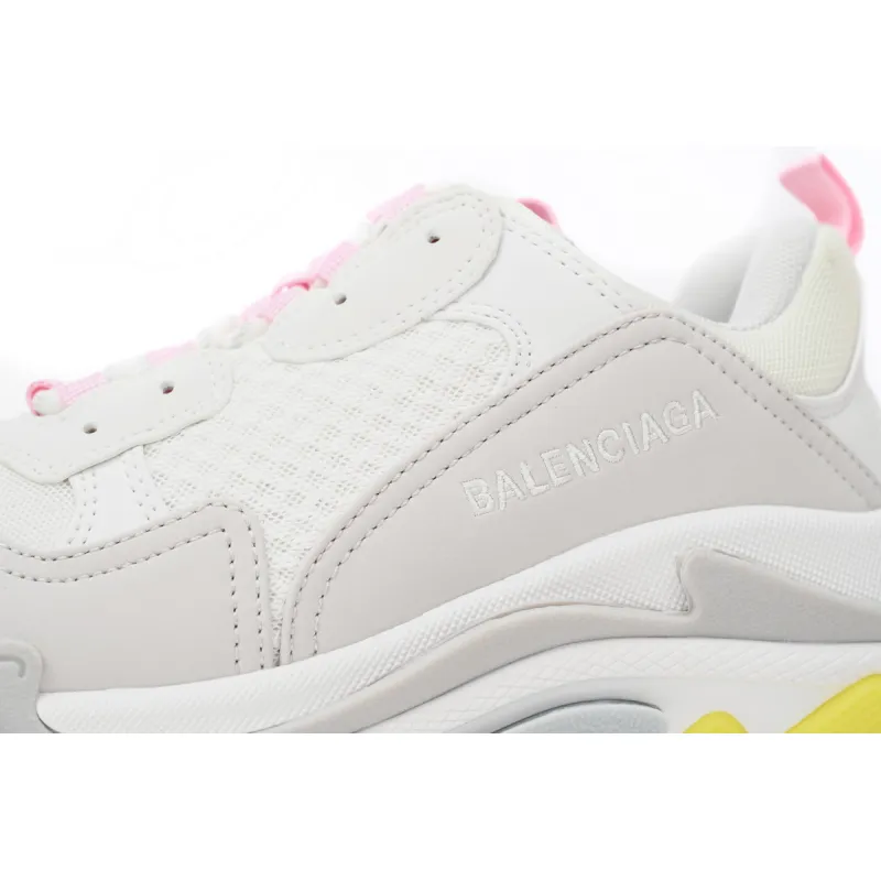 Balenciaga Triple S White Yellow (Women's)  524039 W2FW4 7541