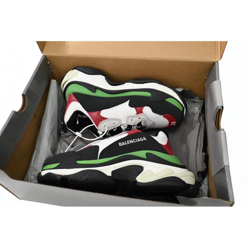 Balenciaga Triple White, red, and Green 524039 W090H 7078