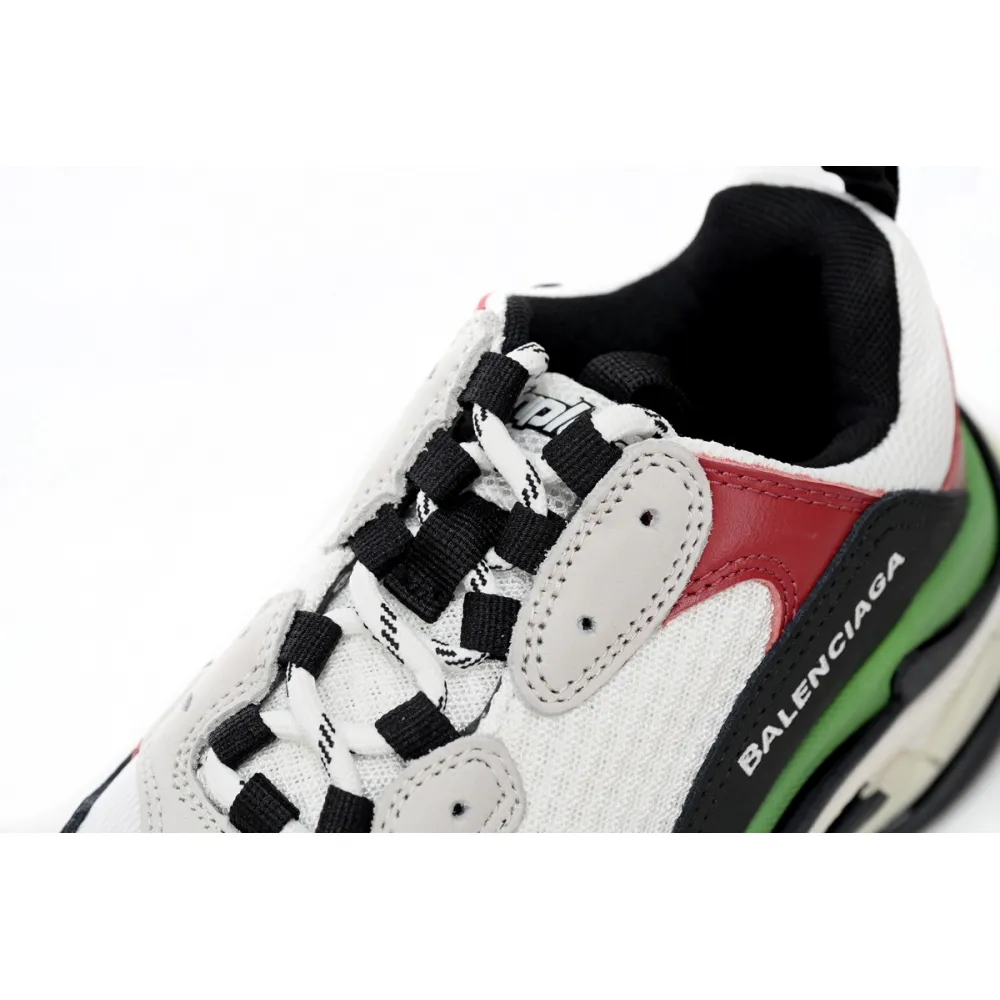 Balenciaga Triple White, red, and Green 524039 W090H 7078