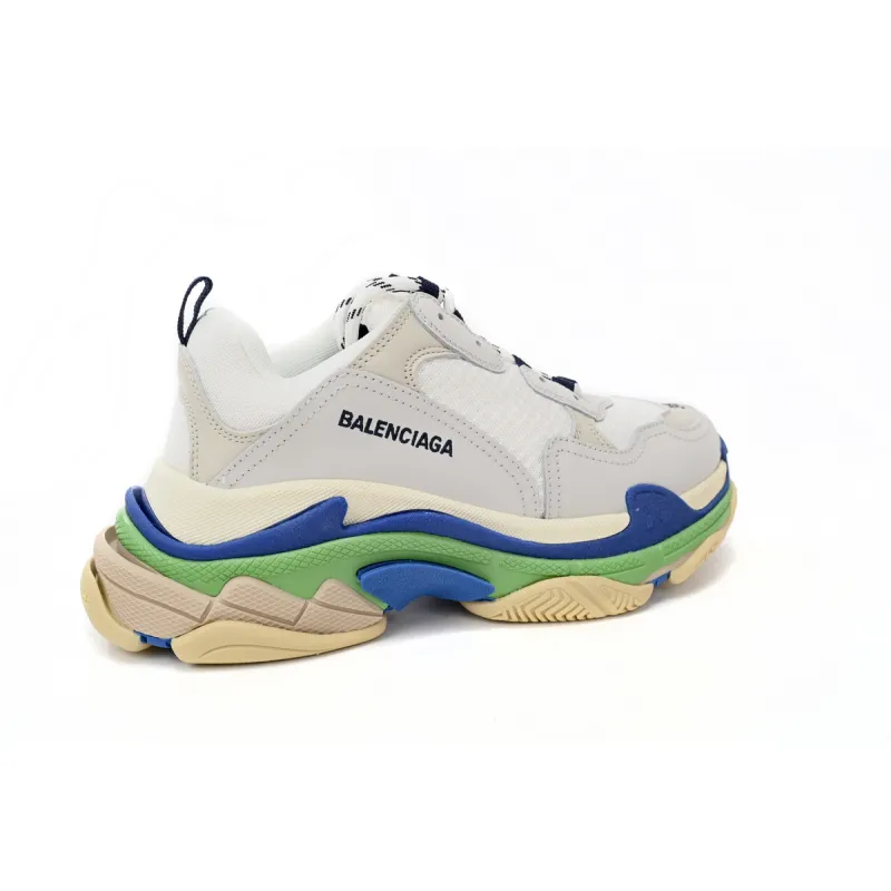 Balenciaga Triple White Blue Green  524039 W09E1 1900