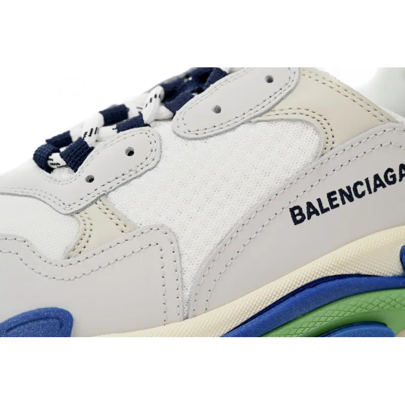 Balenciaga Triple White Blue Green  524039 W09E1 1900