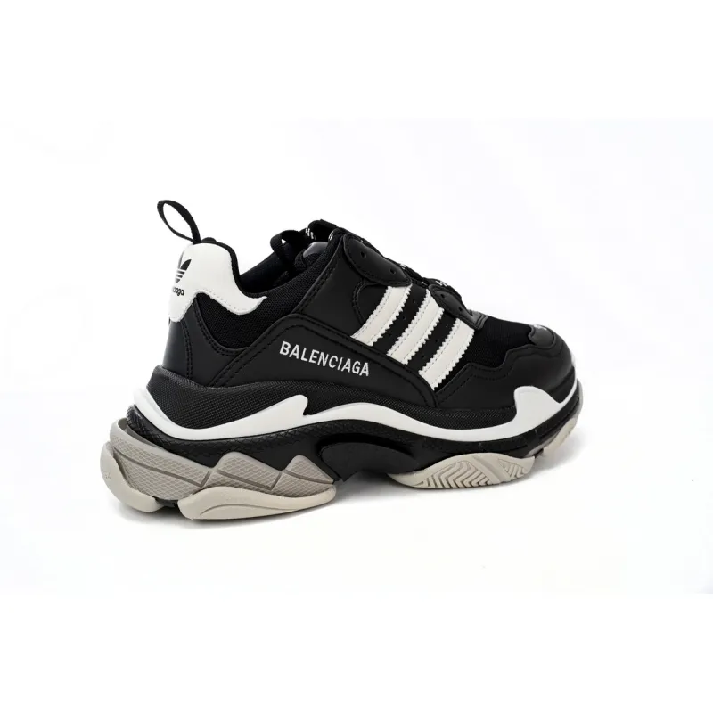 Balenciaga x adidas Triple S Black White (Women's) 712764 W2ZB2 1090