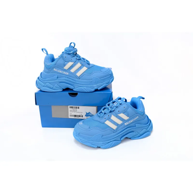Balenciaga x adidas Triple S Blue White (Women's) 712764 W2ZB2 4090