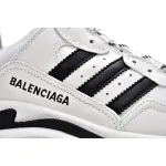 Balenciaga x adidas Triple S White Black 710021W2ZB19112