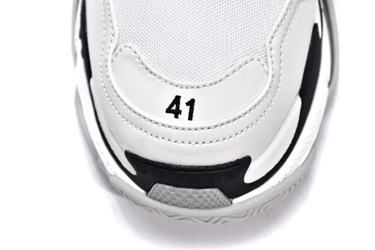 Balenciaga x adidas Triple S White Black 710021W2ZB19112