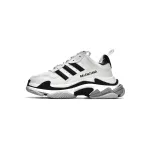 Balenciaga x adidas Triple S White Black 710021W2ZB19112