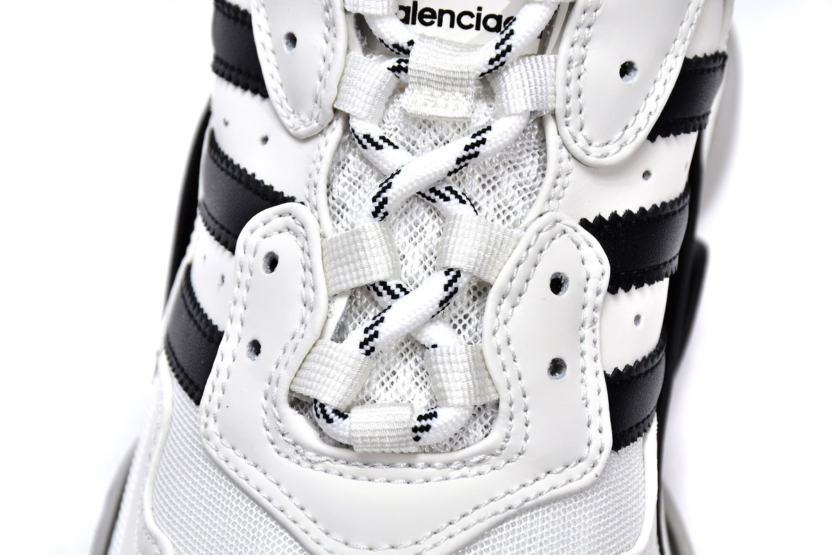 Balenciaga x adidas Triple S White Black 710021W2ZB19112