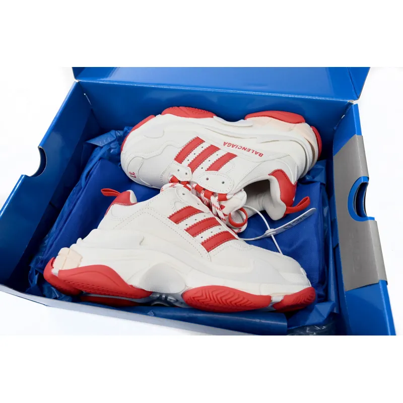 Balenciaga x adidas Triple S White Red IF0166