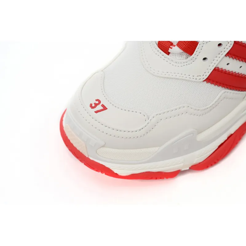 Balenciaga x adidas Triple S White Red IF0166