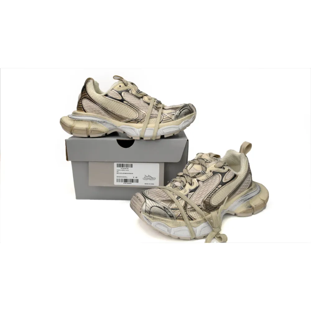  Balenciaga 3XL Sneaker in Black Gray White Gold  734734 W3XL2 9110 