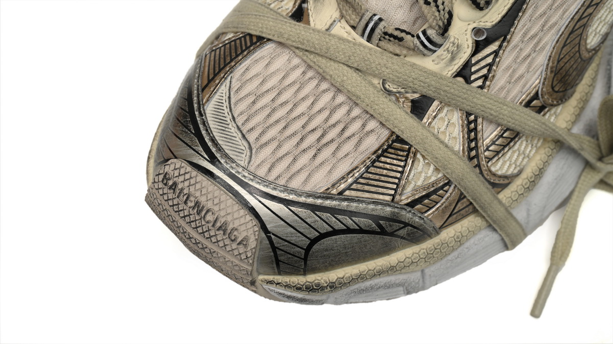  Balenciaga 3XL Sneaker in Black Gray White Gold  734734 W3XL2 9110 