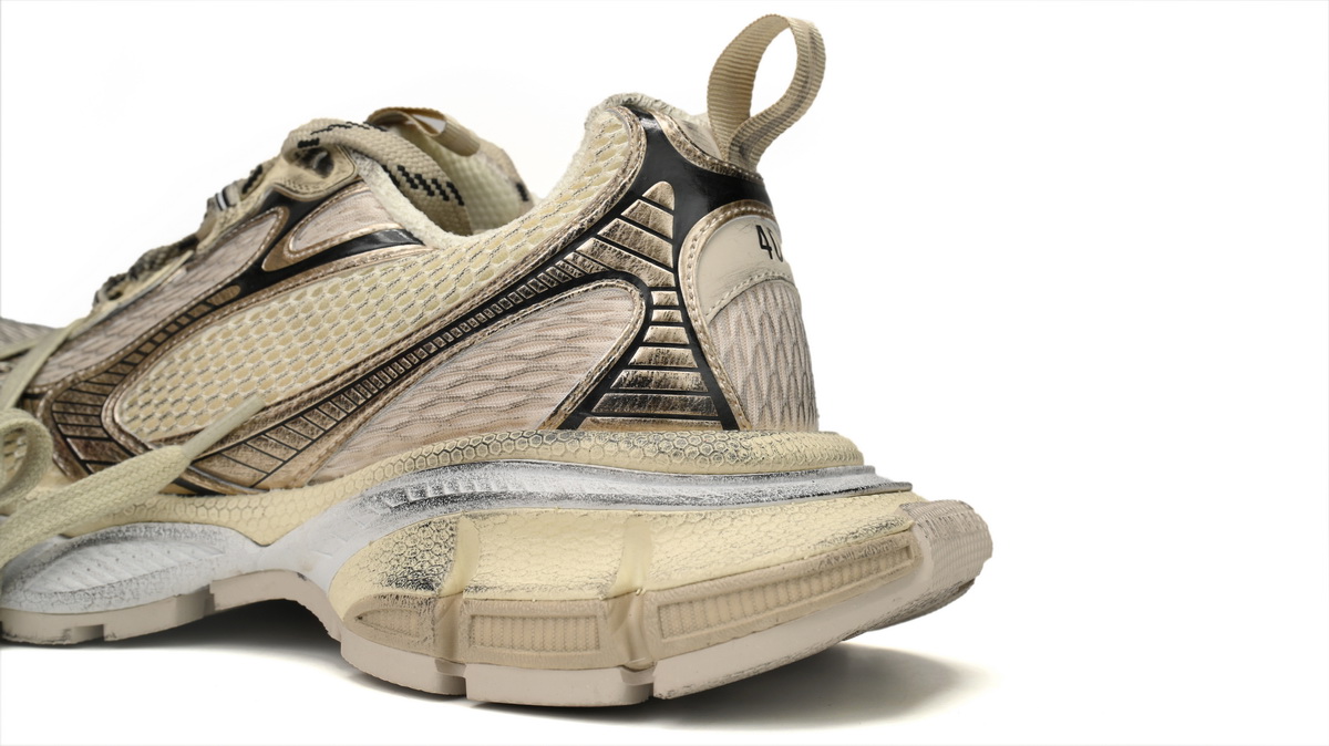  Balenciaga 3XL Sneaker in Black Gray White Gold  734734 W3XL2 9110 