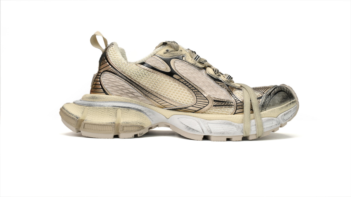  Balenciaga 3XL Sneaker in Black Gray White Gold  734734 W3XL2 9110 