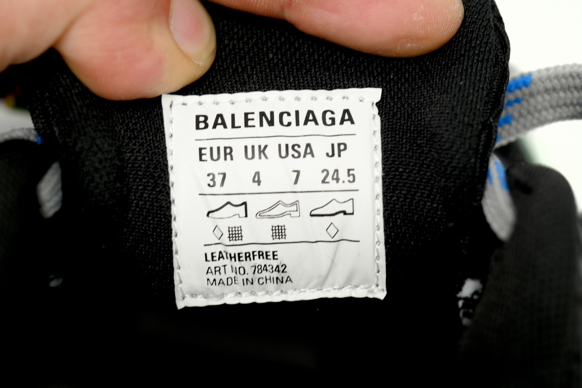  Balenciaga Cargo Black Gray Blue 784342 W2MV2 1143 