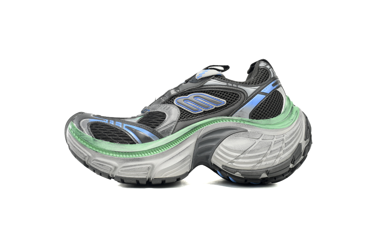  Balenciaga Cargo Black Gray Blue 784342 W2MV2 1143 