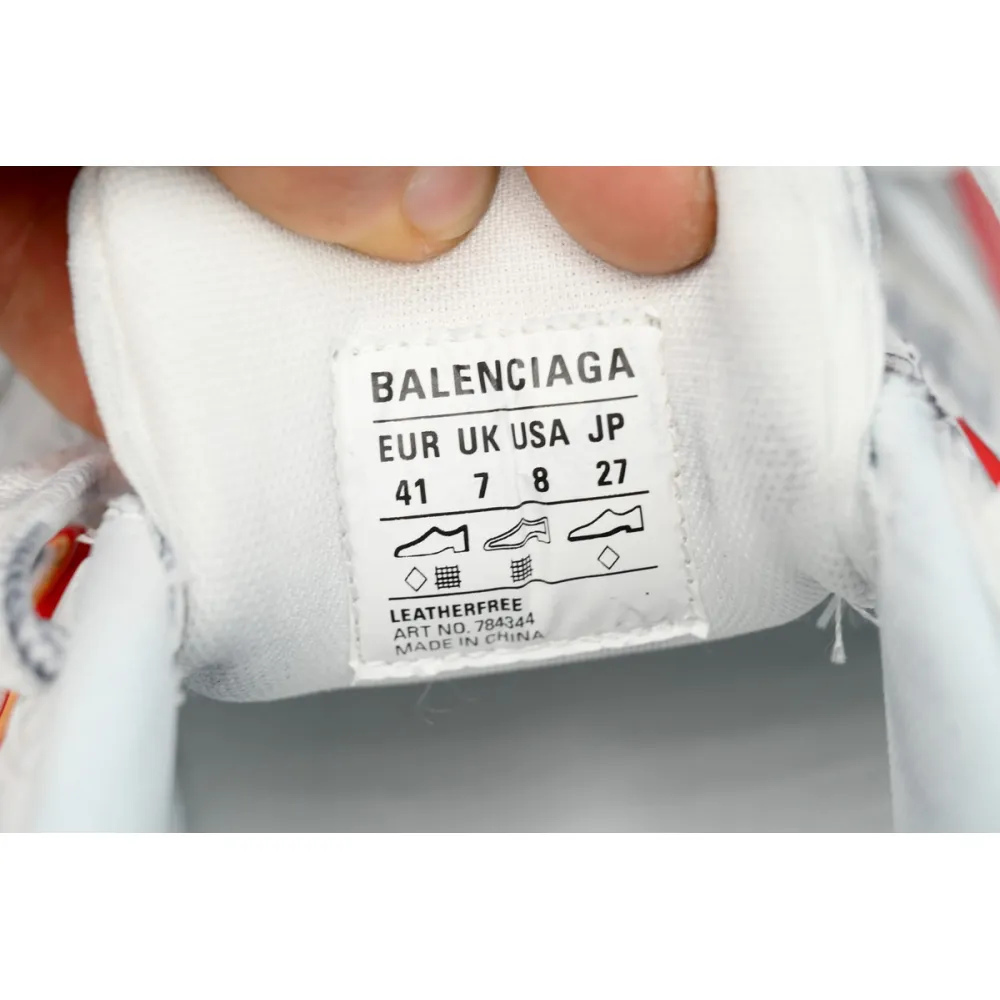  Balenciaga Cargo White Red  784342 W2MV2 9060