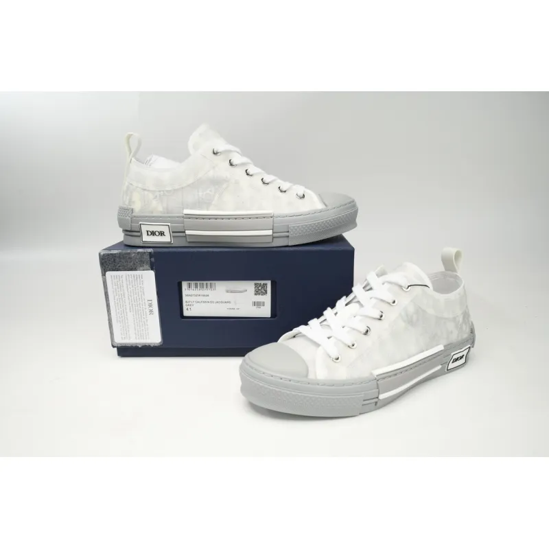  Dior B23 HT Oblique Low Rank Silver Gray  3SN272ZIR 16536