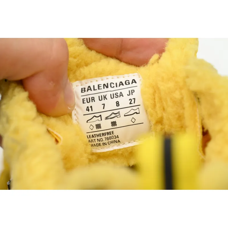 Balenciaga 3XL Sneaker  Yellow Ice Velvet 766034 WSXR2 7010