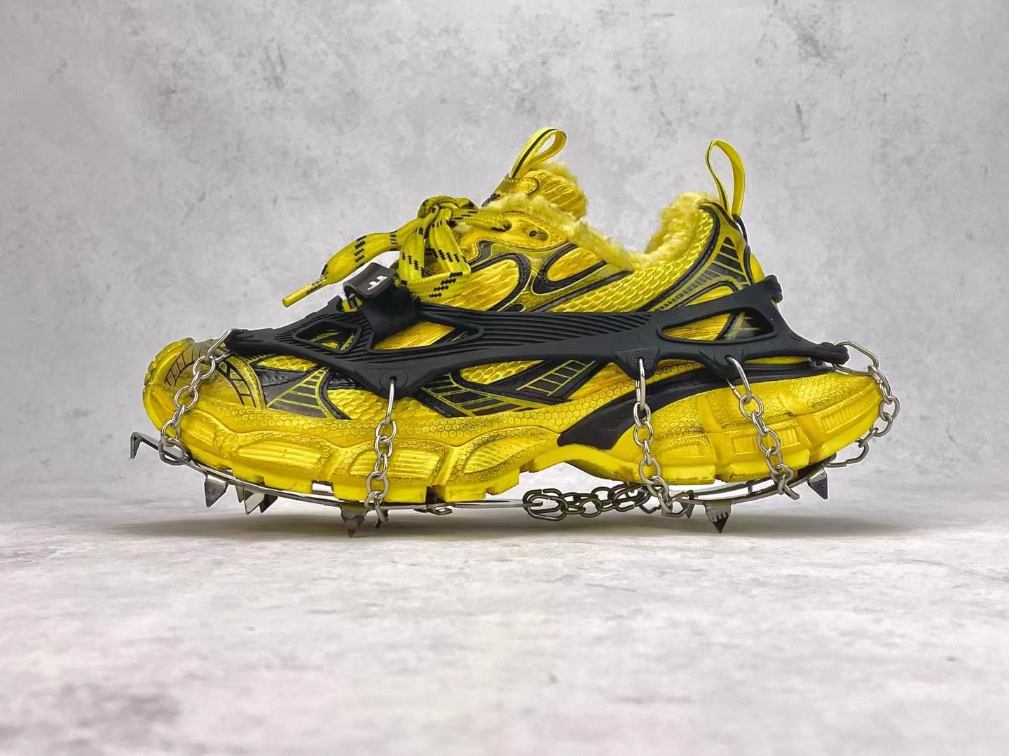 Balenciaga 3XL Sneaker  Yellow Ice Velvet 766034 WSXR2 7010