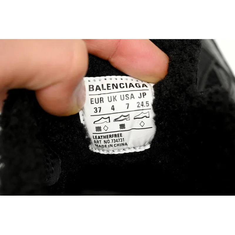 Balenciaga 3XL Sneaker All Black Ice Velvet  734734 W3XL2 1000