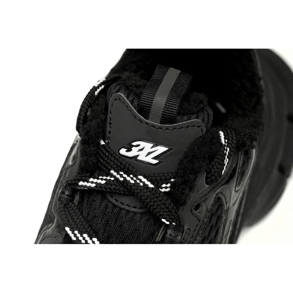 Balenciaga 3XL Sneaker All Black Ice Velvet  734734 W3XL2 1000