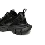 Balenciaga 3XL Sneaker All Black Ice Velvet  734734 W3XL2 1000
