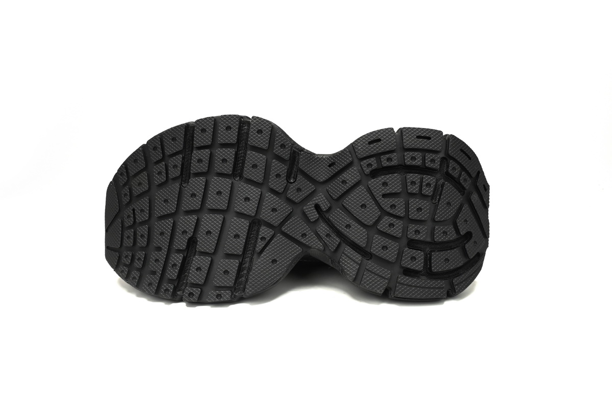 Balenciaga 3XL Sneaker All Black Ice Velvet  734734 W3XL2 1000