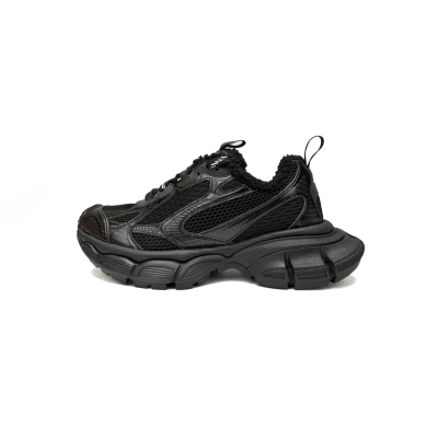 Balenciaga 3XL Sneaker All Black Ice Velvet  734734 W3XL2 1000 01