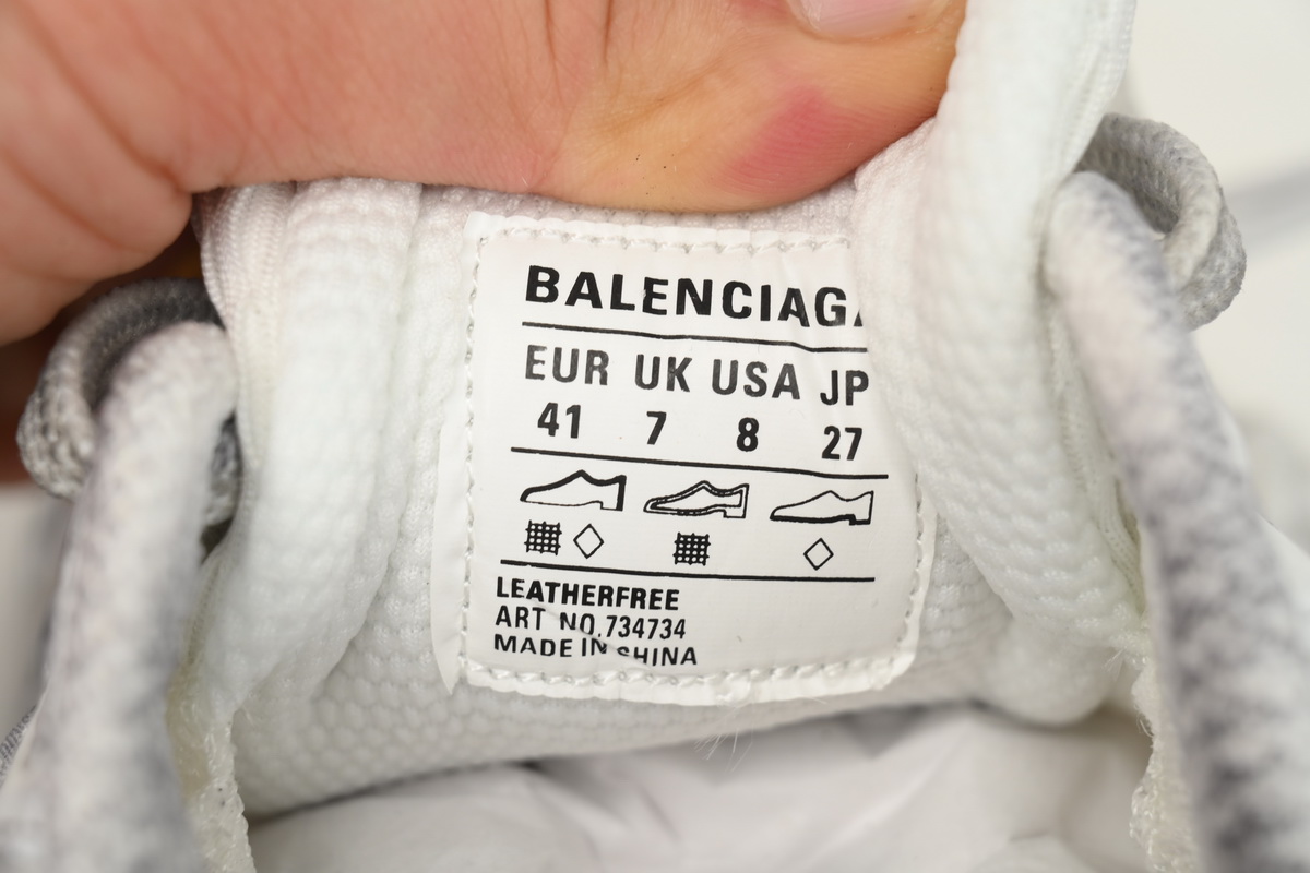 Balenciaga 3XL Sneaker All White  734731 W3XLR 9000
