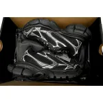 Balenciaga 3XL Sneaker Black And White Ice Velvet   734734 W3XL2 1090