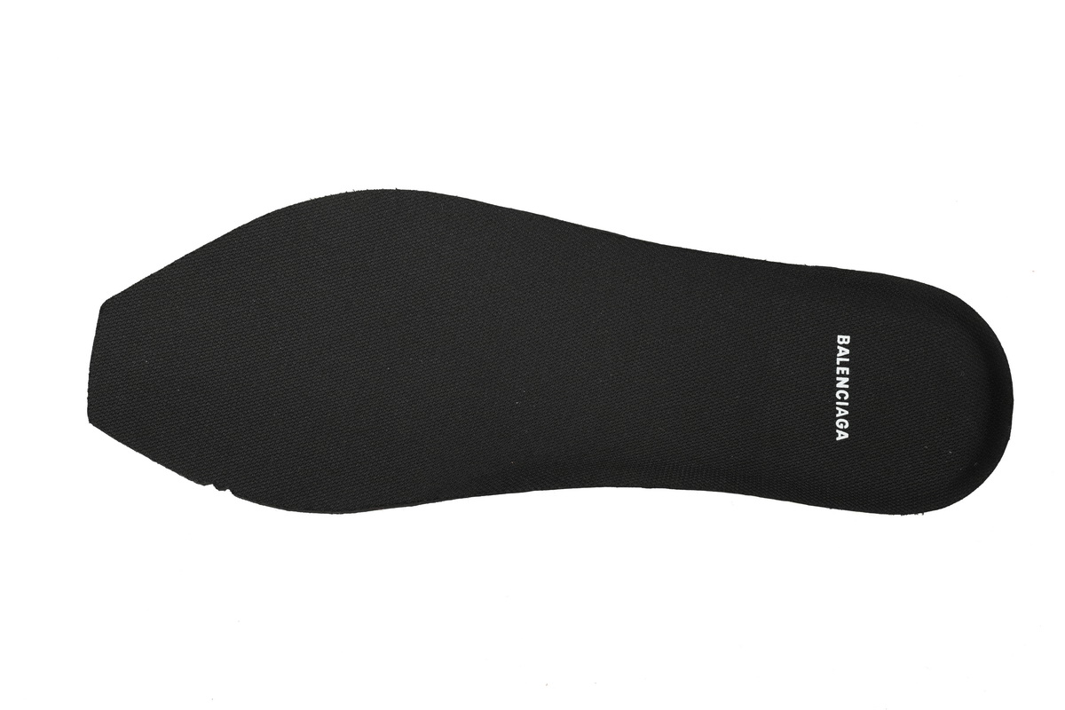 Balenciaga 3XL Sneaker Black And White Ice Velvet   734734 W3XL2 1090