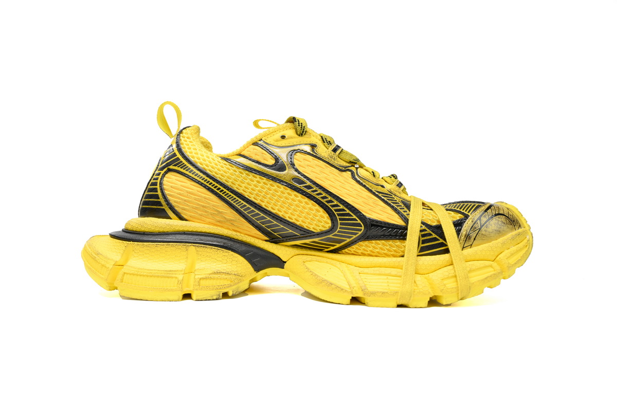 Balenciaga 3XL Sneaker Black Yellow  734733 W3XL2 7010