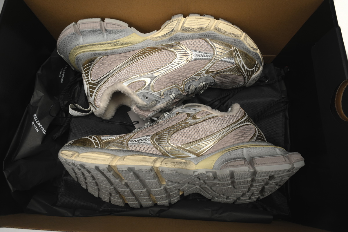 Balenciaga 3XL Sneaker Champagne Ice Velvet 734734 W3XL2 9191 