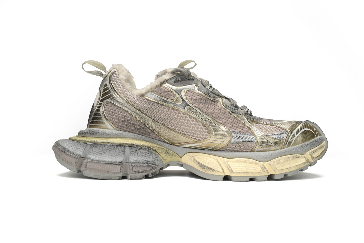 Balenciaga 3XL Sneaker Champagne Ice Velvet 734734 W3XL2 9191 