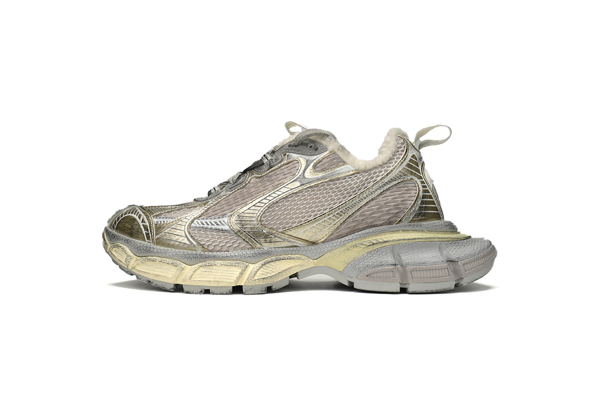 Balenciaga 3XL Sneaker Champagne Ice Velvet 734734 W3XL2 9191 